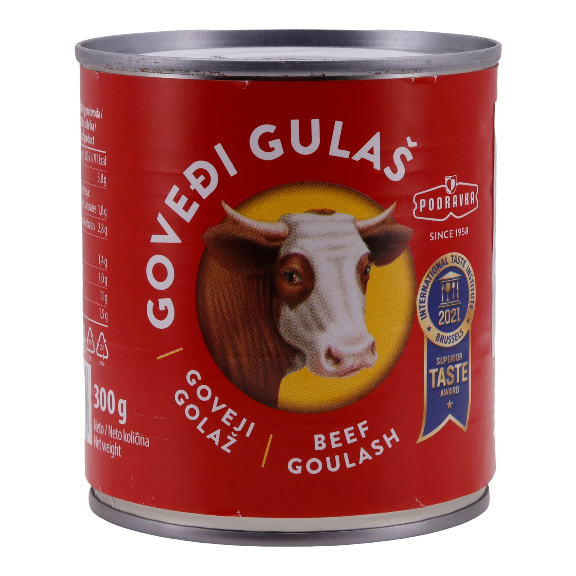 Gulasch Podravka| Govedi Gulas | Aus bestem Rindfleisch | herzhaft gewürzt | 300 g PODRAVKA